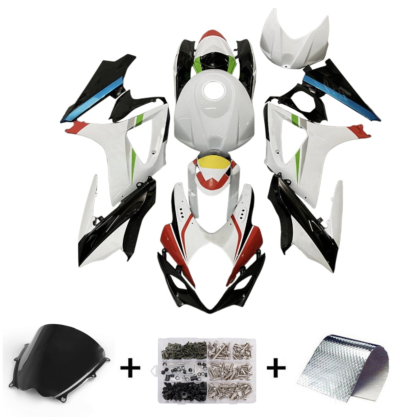 2007-2008 Injection Fairing Kit Bodywork Plastic ABS For Suzuki GSXR1000 K7