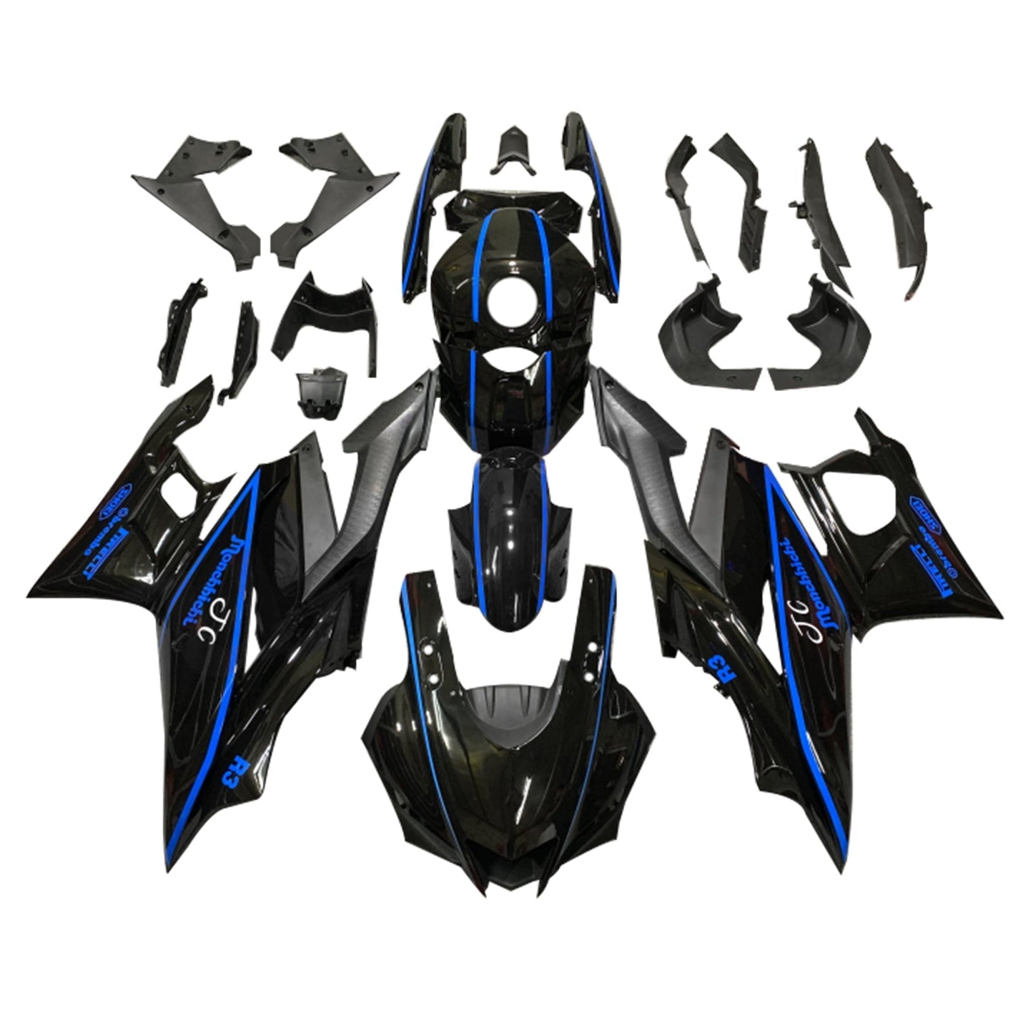 2022-2024 Yamaha YZF-R3 R25 Fairing Kit Bodywork Plastic ABS