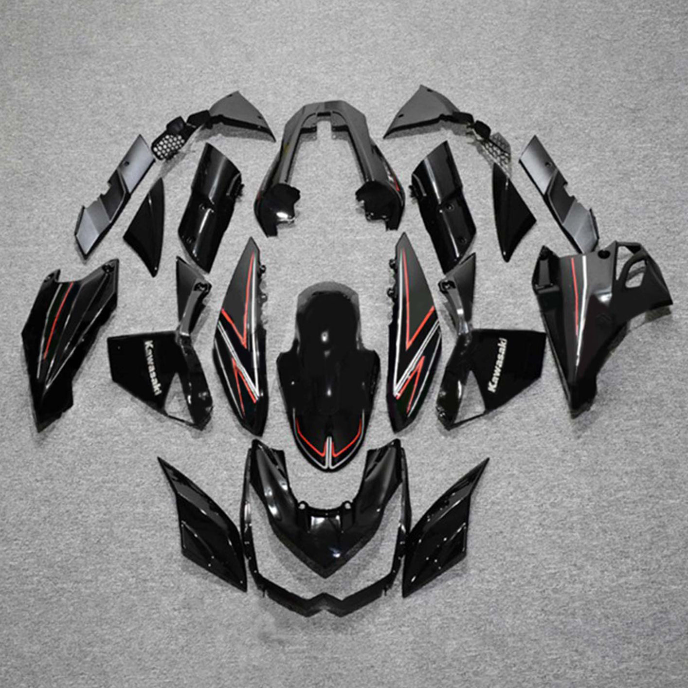 2010-2013 Kawasaki Z1000 Fairing Kit Bodywork Plastic ABS