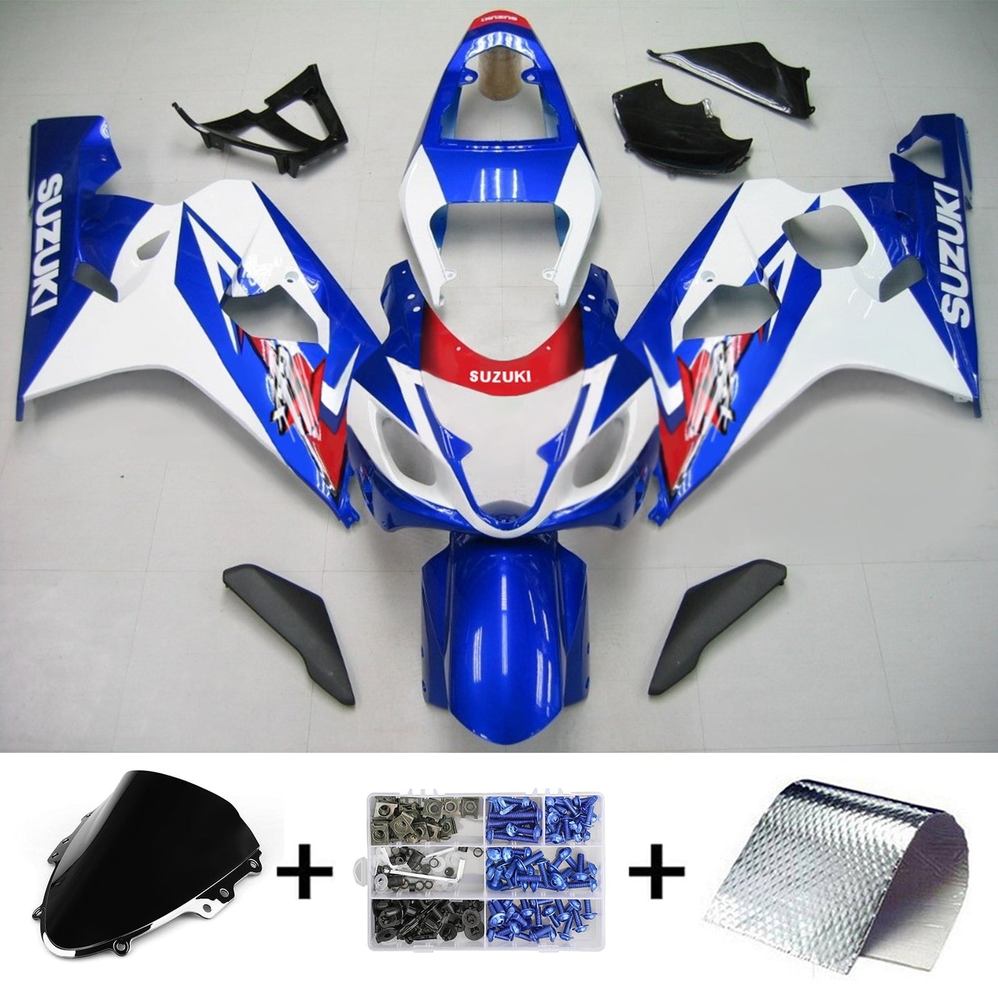 2004-2005 Suzuki GSXR 600/750 Fairing Kit Bodywork Plastic ABS