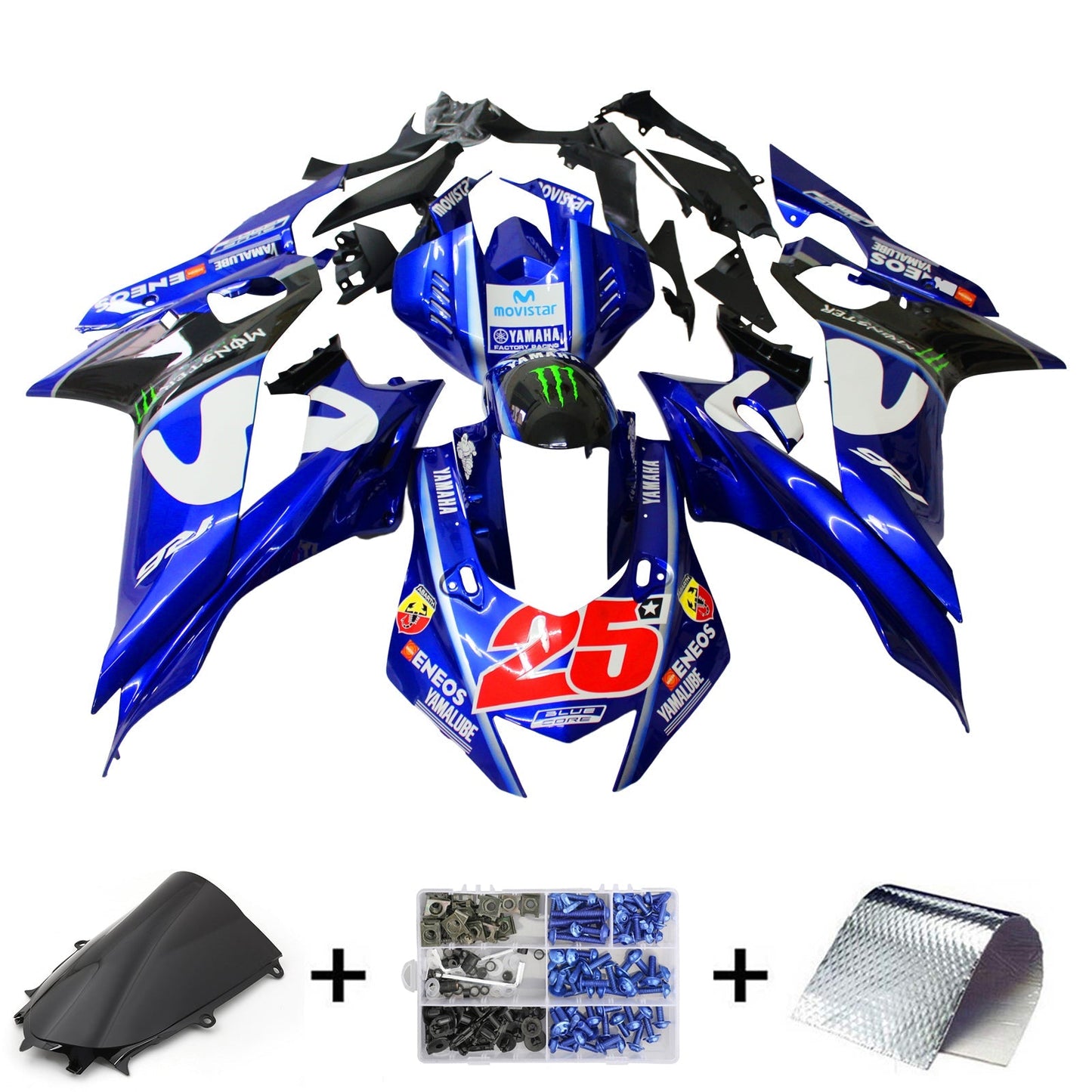 2017-2023 Yamaha YZF-R6 Fairing Kit Bodywork Plastic ABS