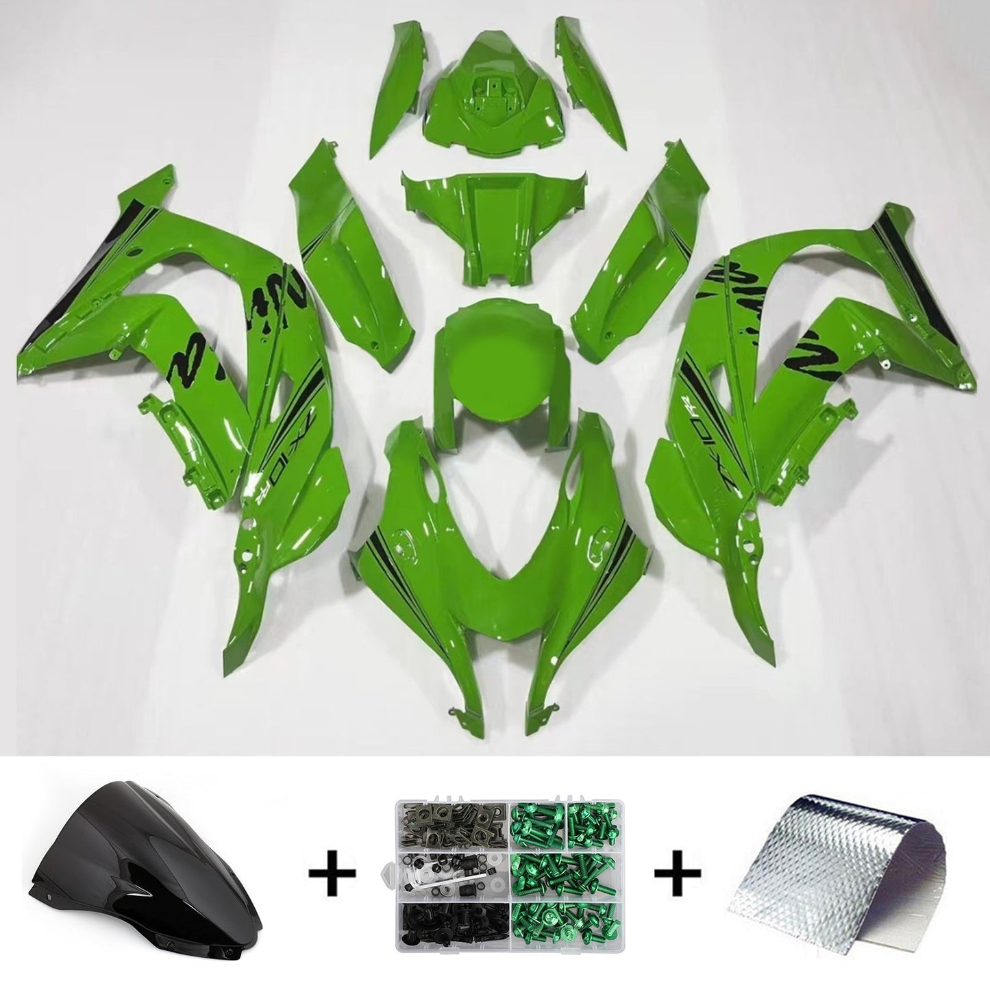 2016-2020 Kawasaki ZX10R Fairing Kit Bodywork Plastic ABS