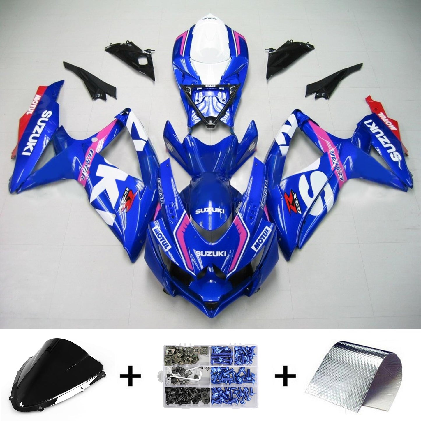 2008-2010 Suzuki GSXR 600/750 Fairing Kit Bodywork Plastic ABS K8