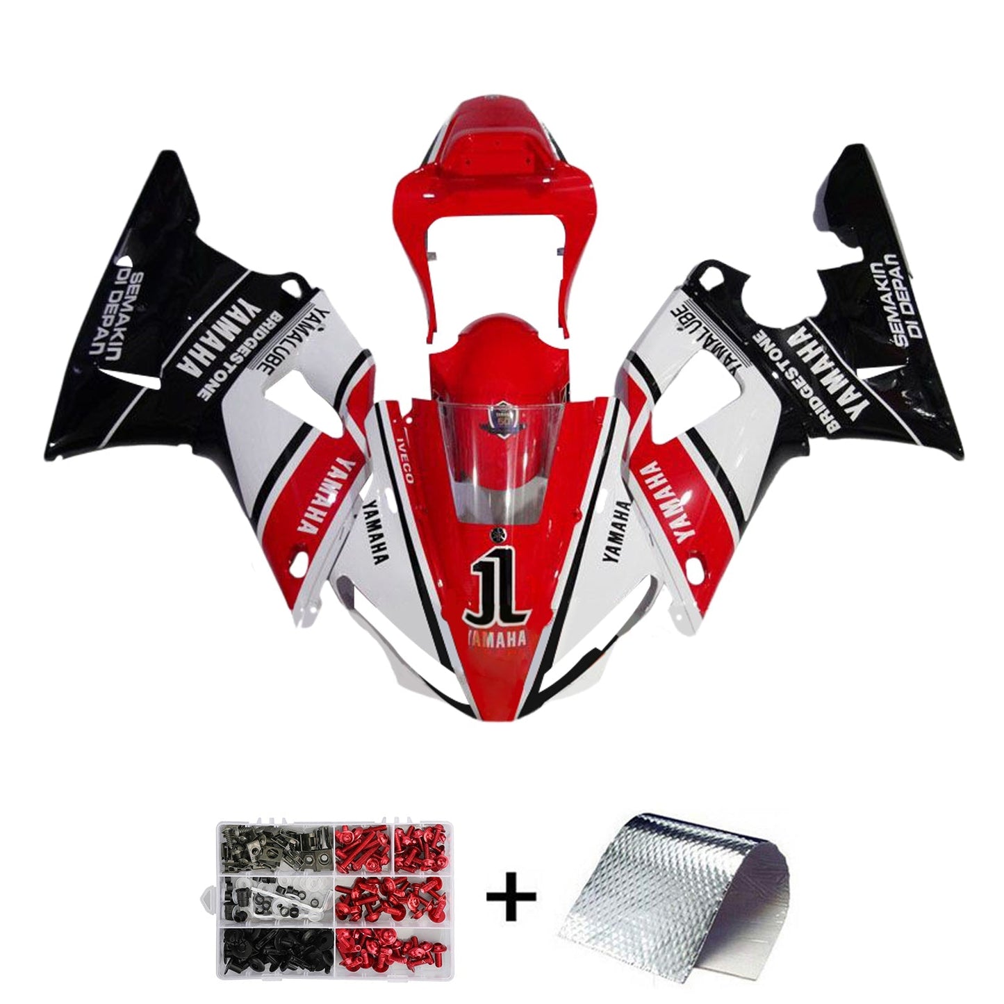 2000-2001  Yamaha YZF 1000 R1 Fairing Kit Bodywork Plastic ABS