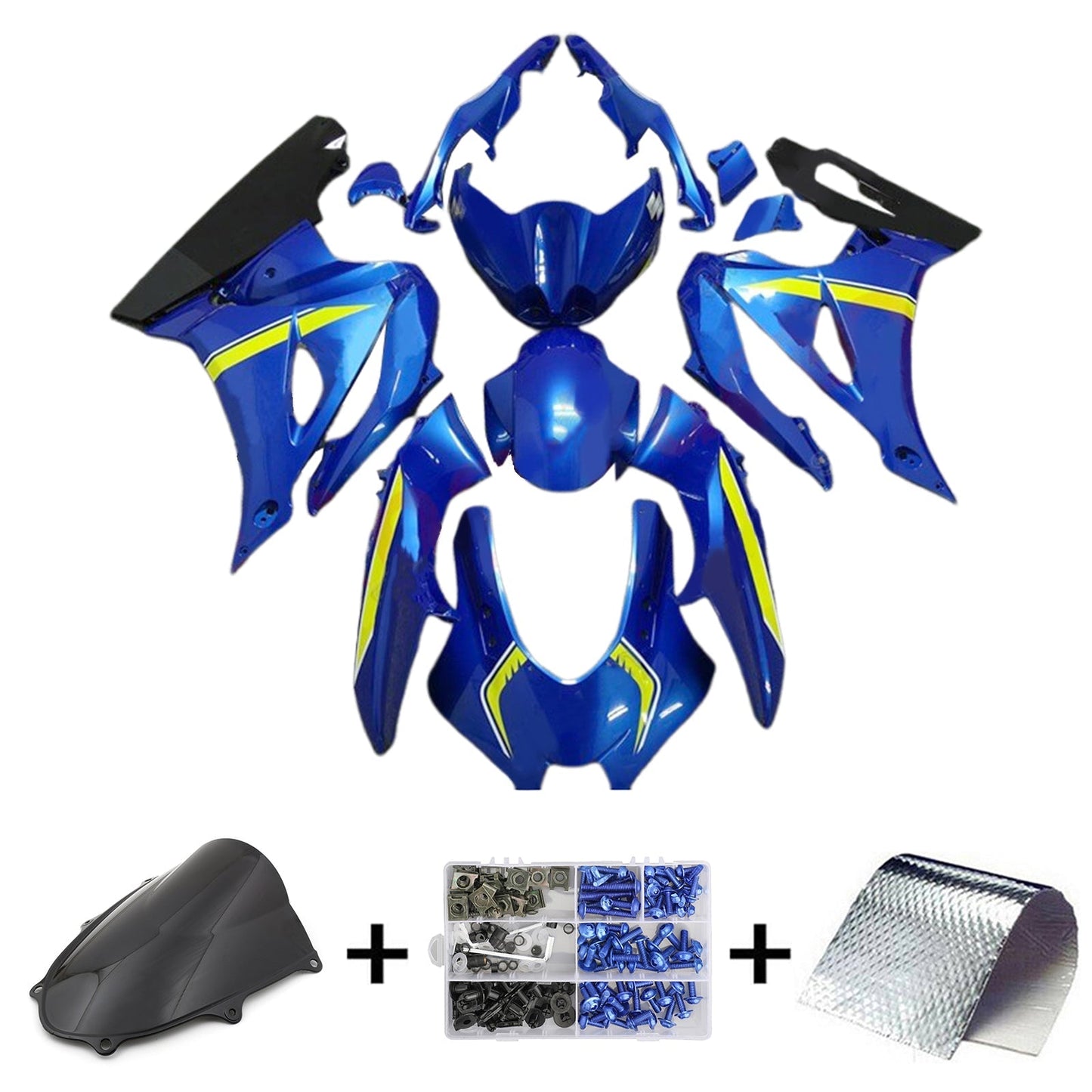 2017-2024 Suzuki GSXR1000 K17 Fairing Kit Bodywork Plastic ABS
