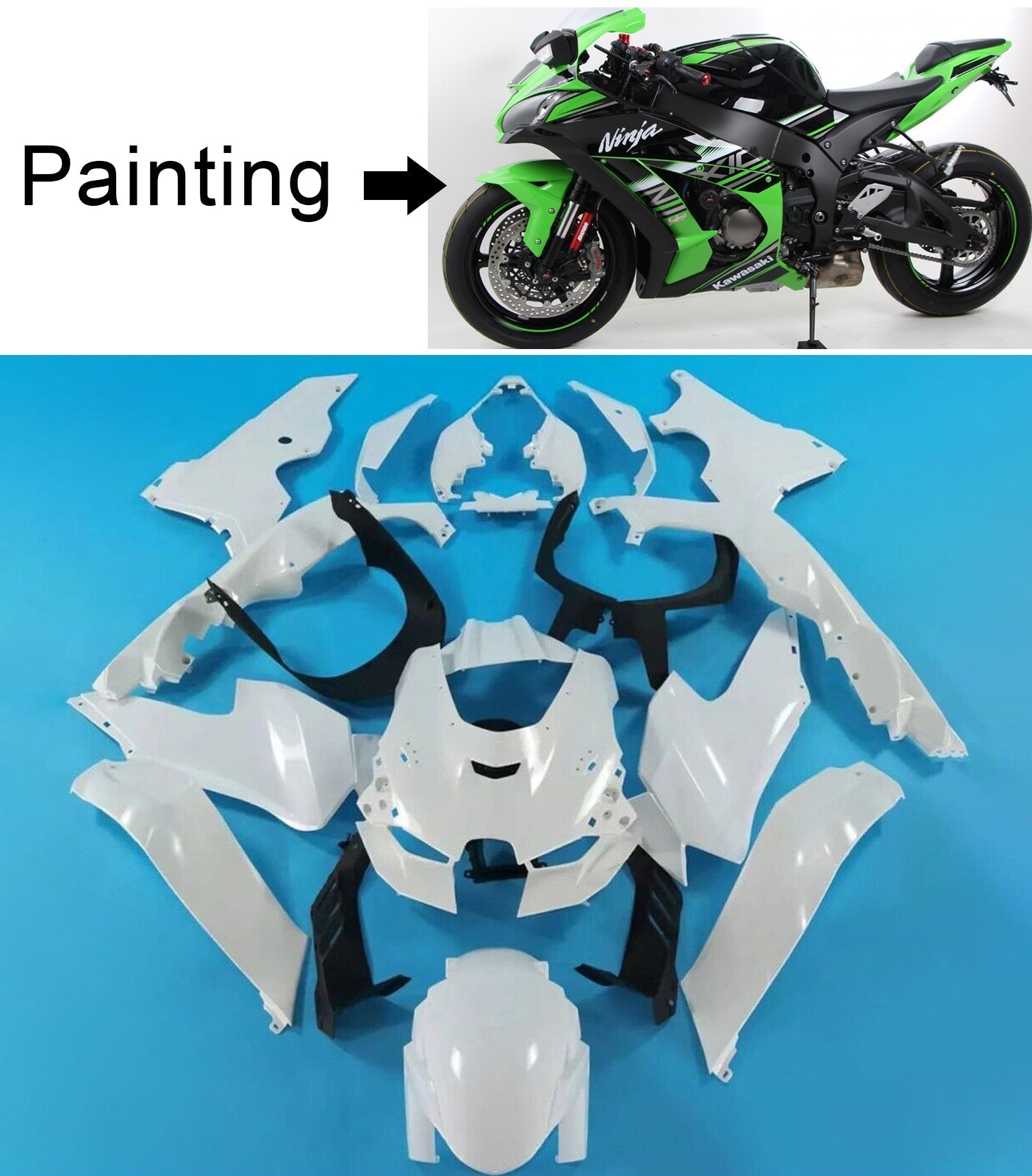 2021-2024 Kawasaki ZX-10R ZX-10RR Fairing Kit Bodywork ABS
