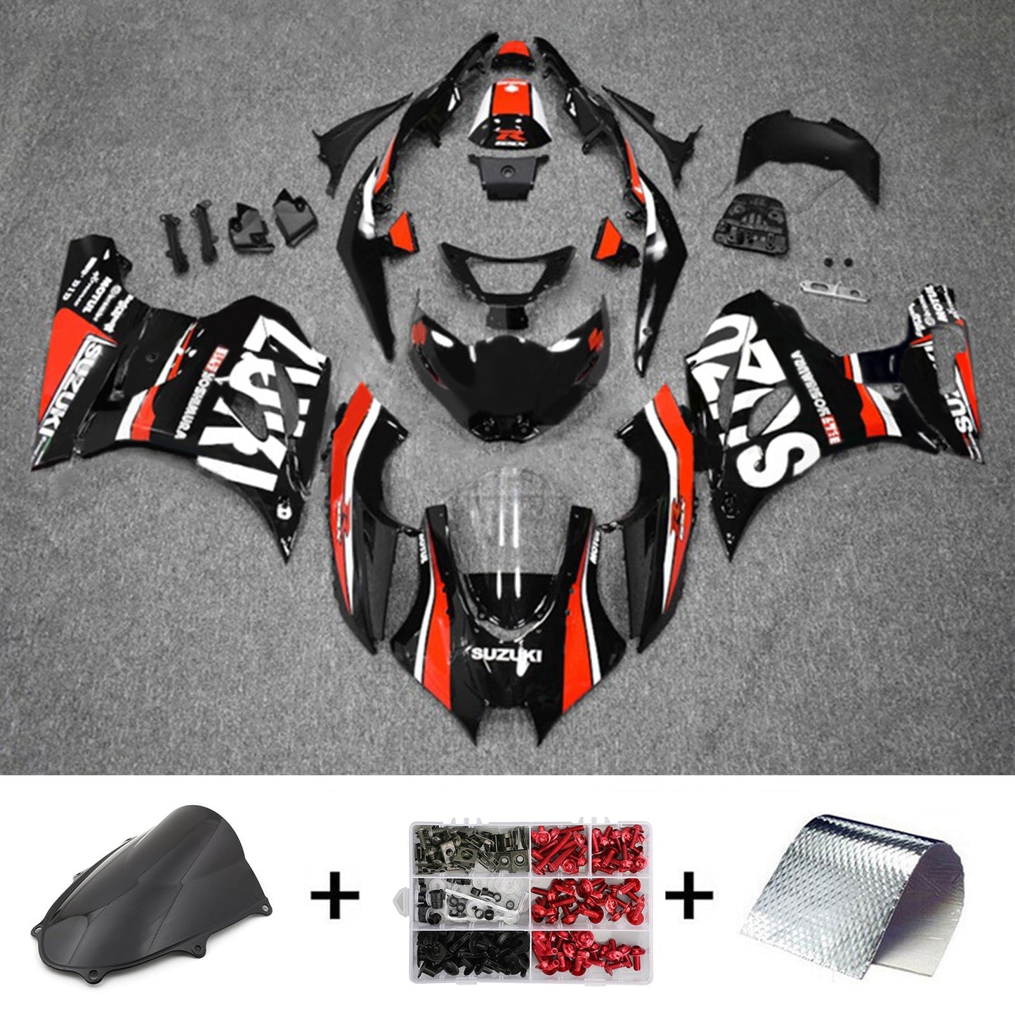 2017-2024 Suzuki GSXR1000 K17 Fairing Kit Bodywork Plastic ABS