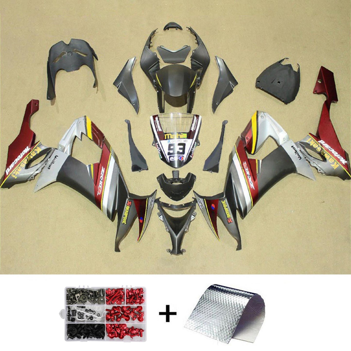 2008-2010 Kawasaki ZX10R Fairing Kit Bodywork Plastic ABS