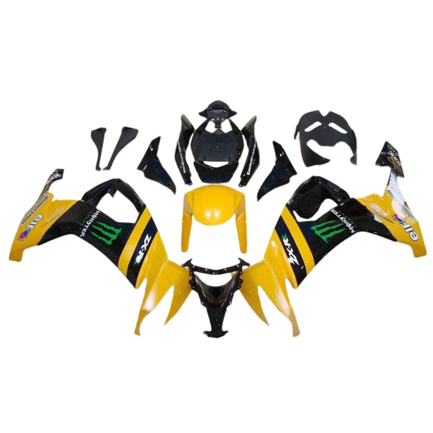 2008-2010 Kawasaki ZX10R Fairing Kit Bodywork Plastic ABS