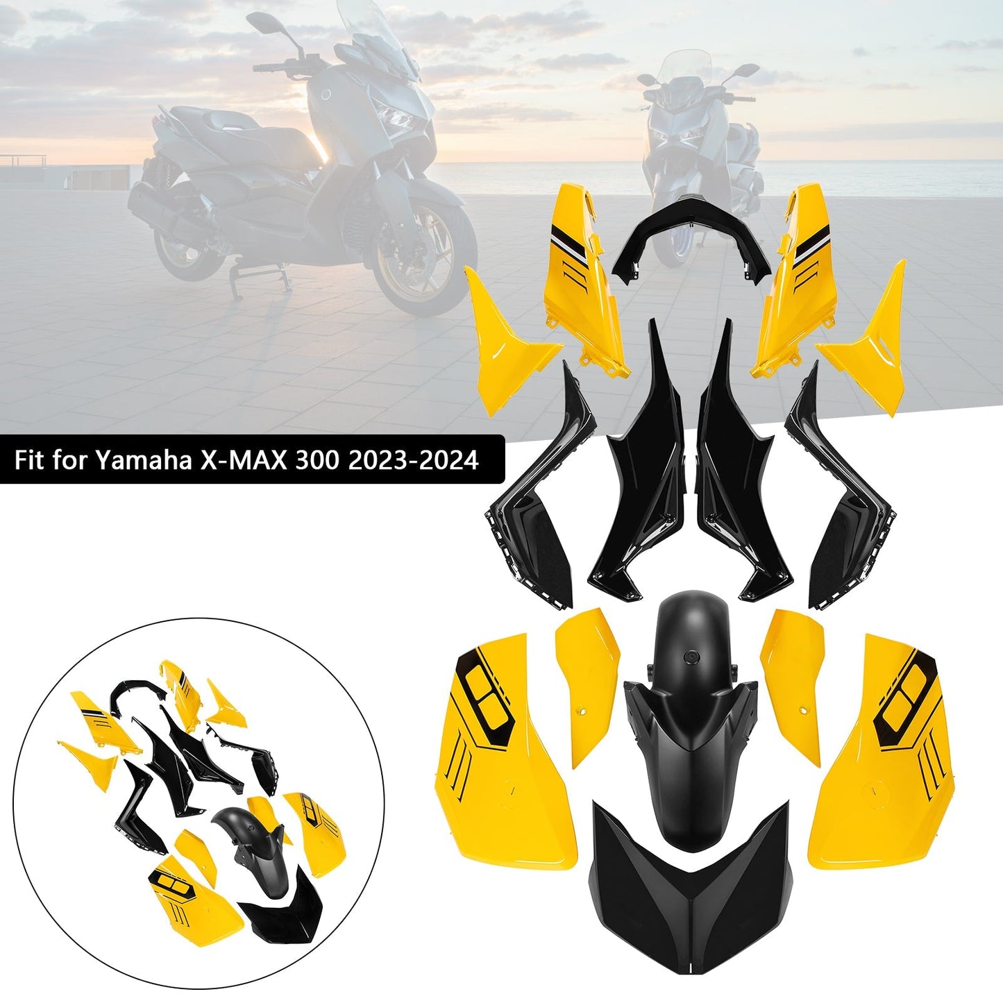 2023-2024 Yamaha X-MAX 300 XMAX Fairing Kit