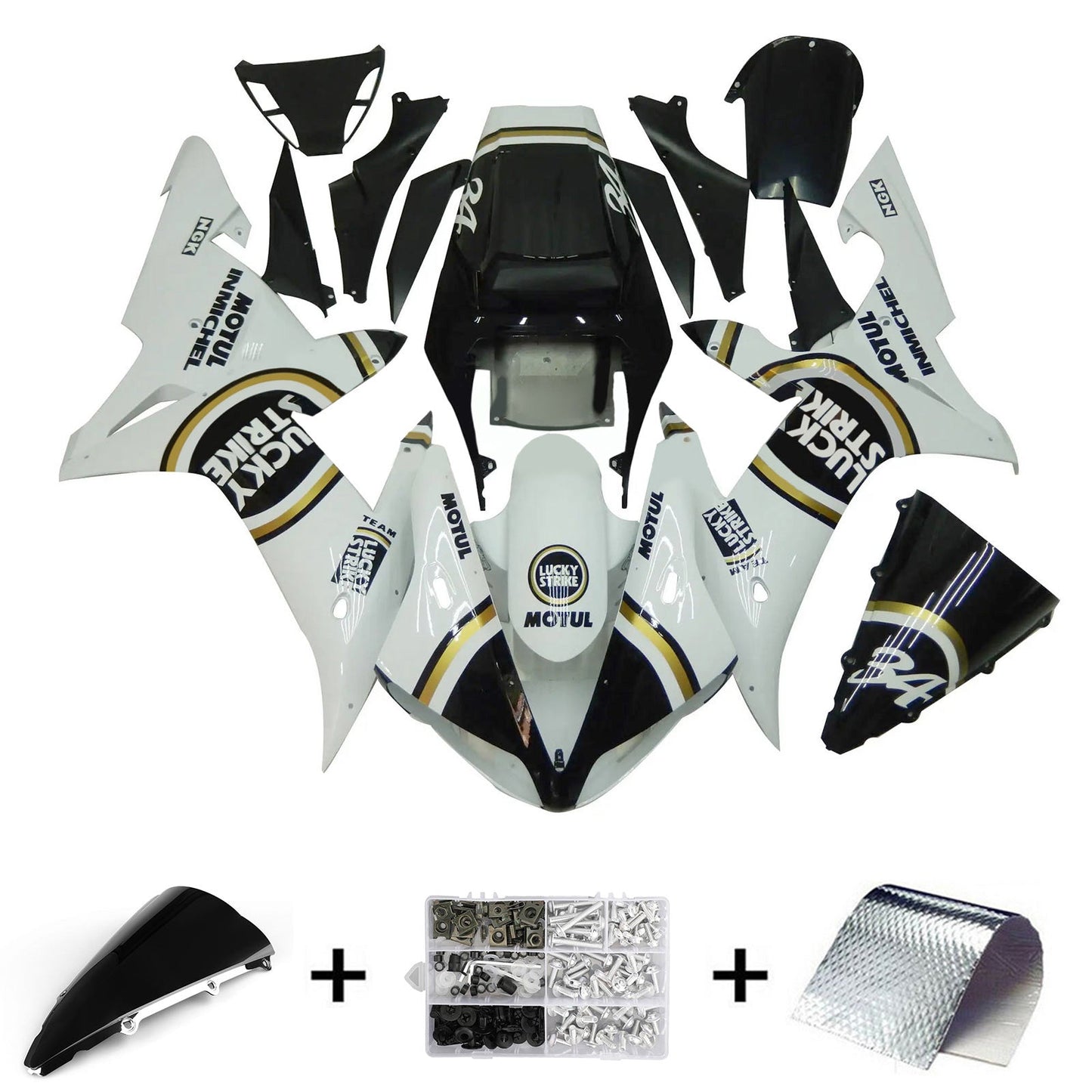 2002-2003 Yamaha YZF 1000 R1 Fairing Kit Bodywork Plastic ABS