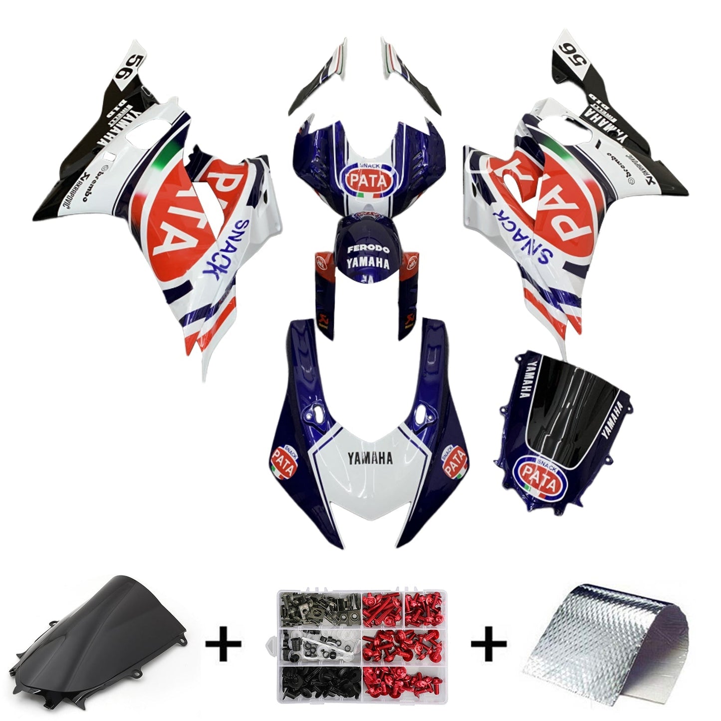 2017-2023 Yamaha YZF-R6 Fairing Kit Bodywork Plastic ABS