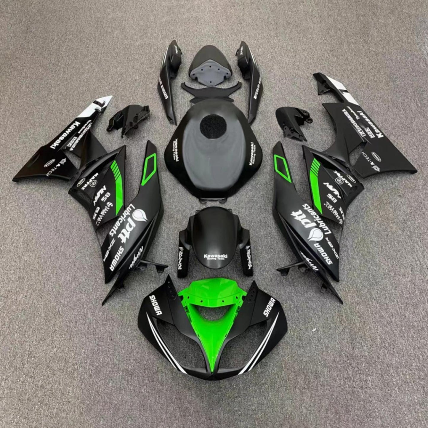 2009-2012 Kawasaki ZX6R 636 Fairing Kit Bodywork Plastic ABS
