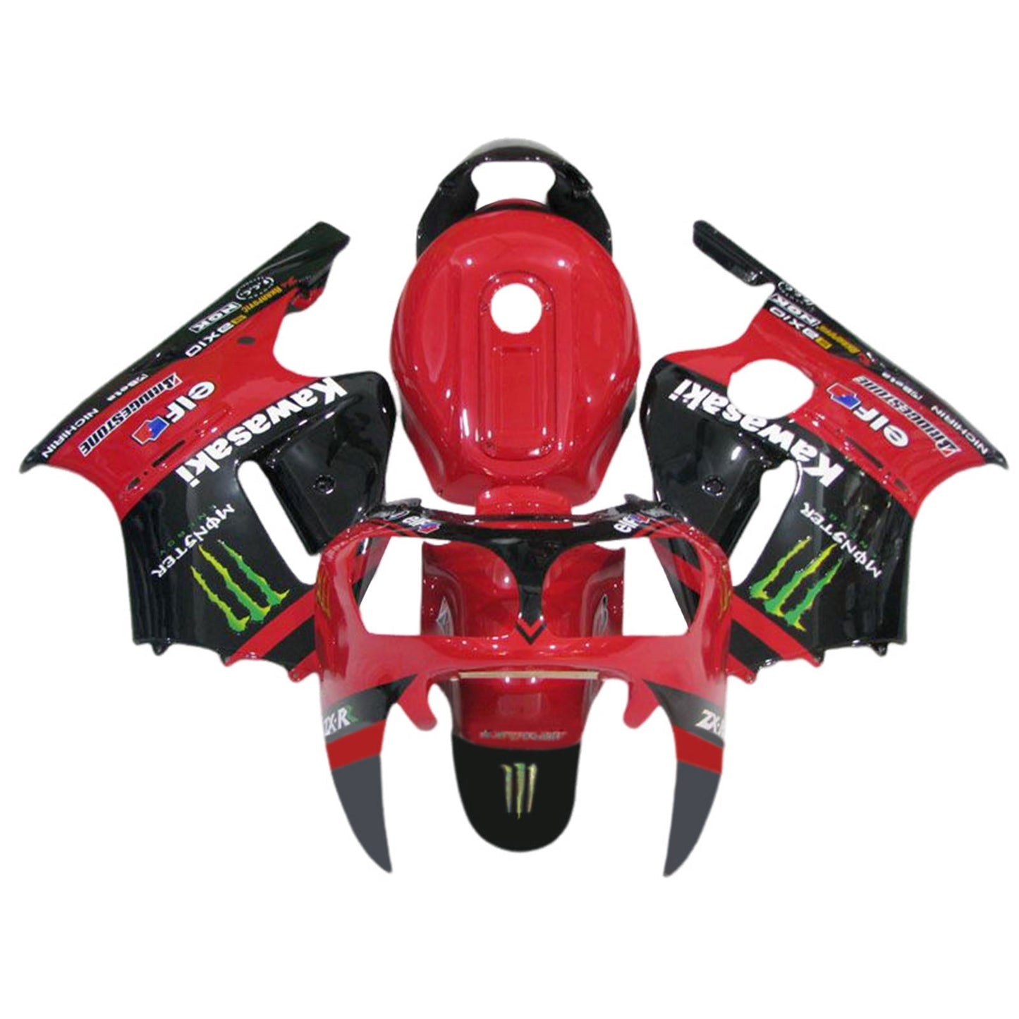 2000-2001 Kawasaki ZX12R Fairing Kit Bodywork Plastic ABS