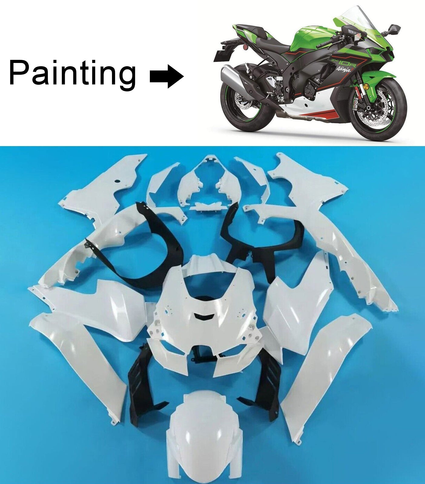 2021-2024 Kawasaki ZX-10R ZX-10RR Fairing Kit Bodywork ABS