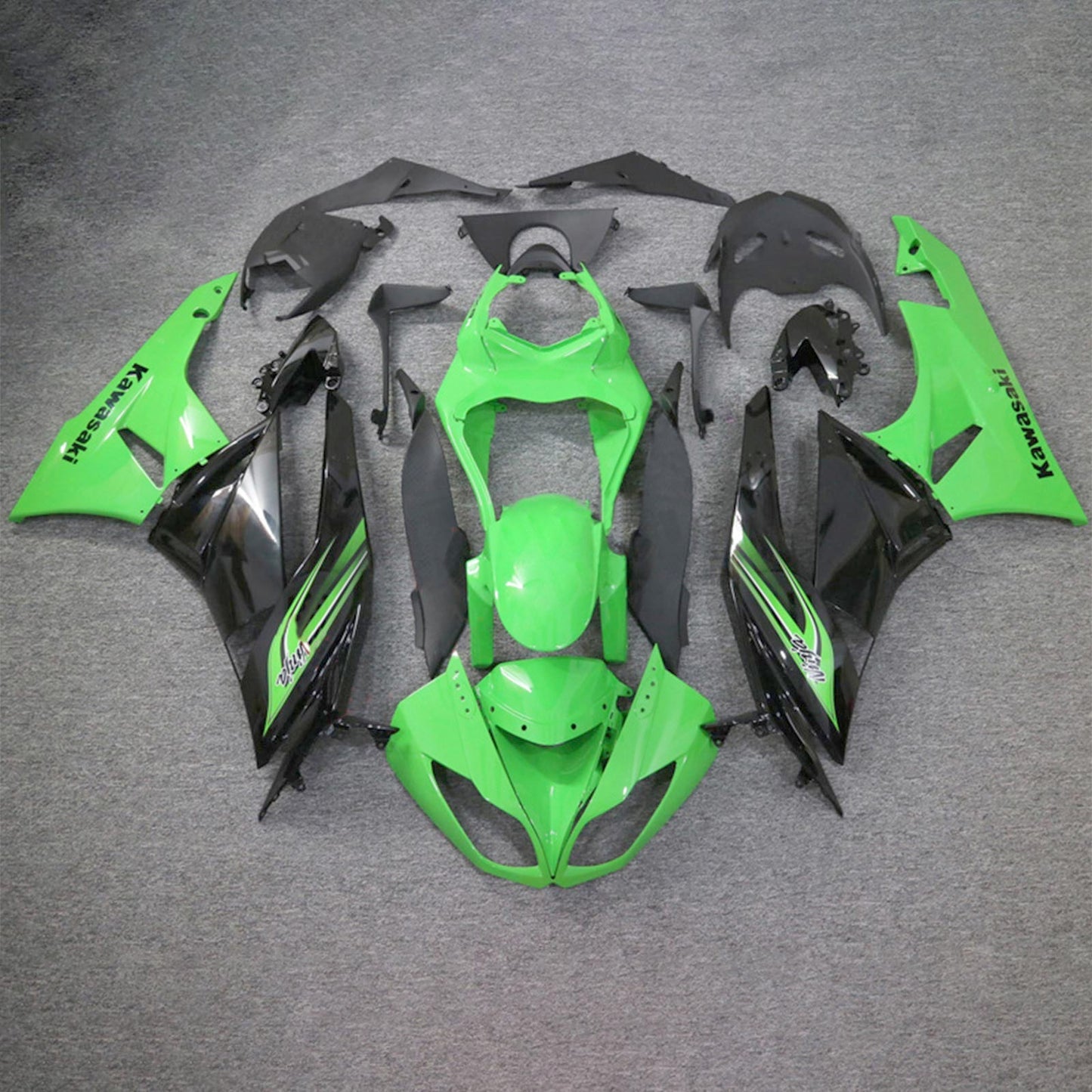 2009-2012 Kawasaki ZX6R 636 Fairing Kit Bodywork Plastic ABS