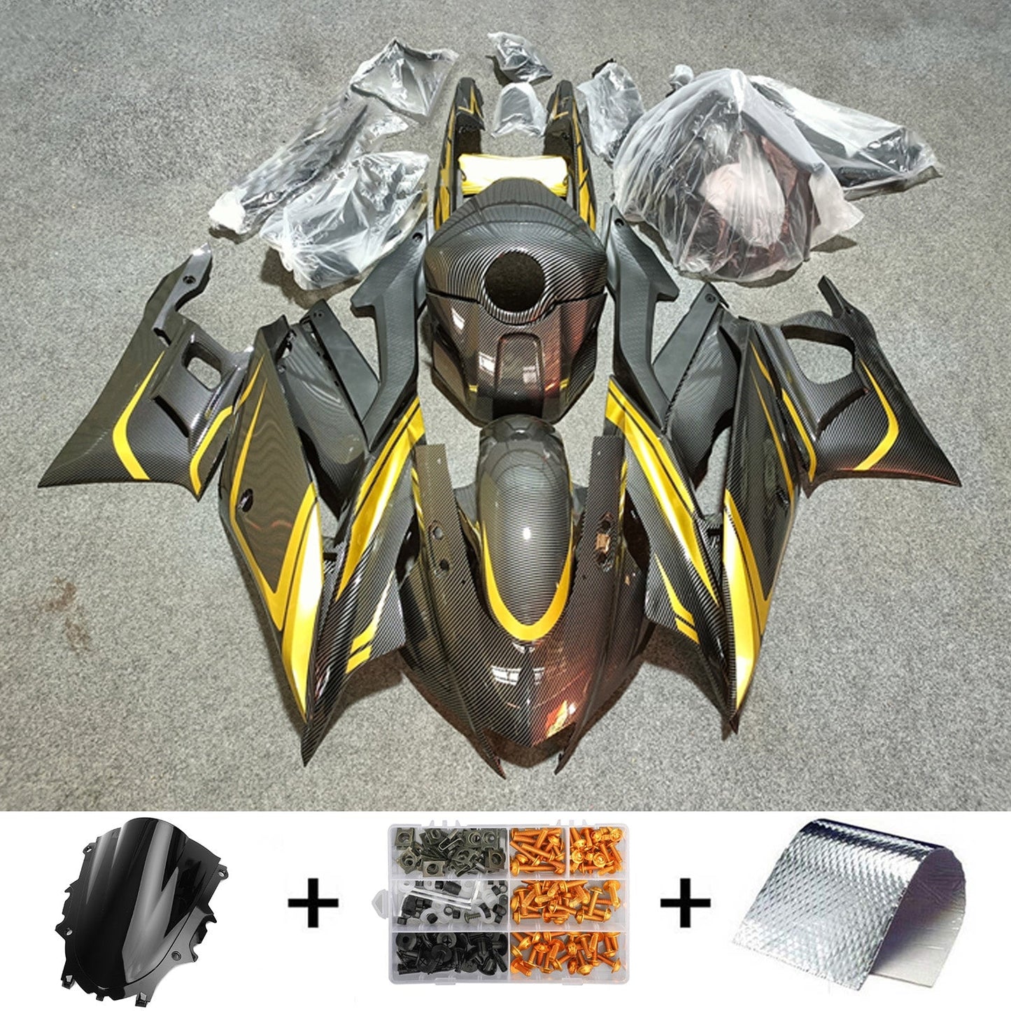 2019-2021 Yamaha YZF-R3 R25 Fairing Kit Bodywork Plastic ABS