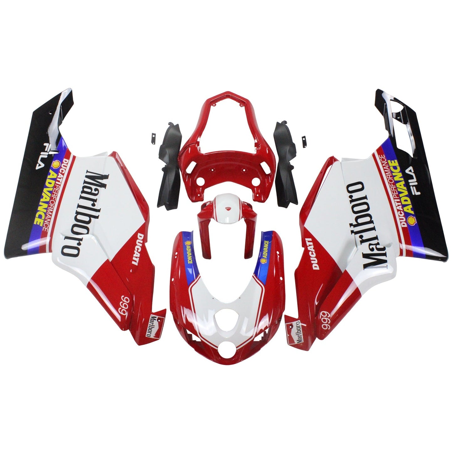 2005 2006 Ducati 999 749 Fairing Kit Bodywork ABS