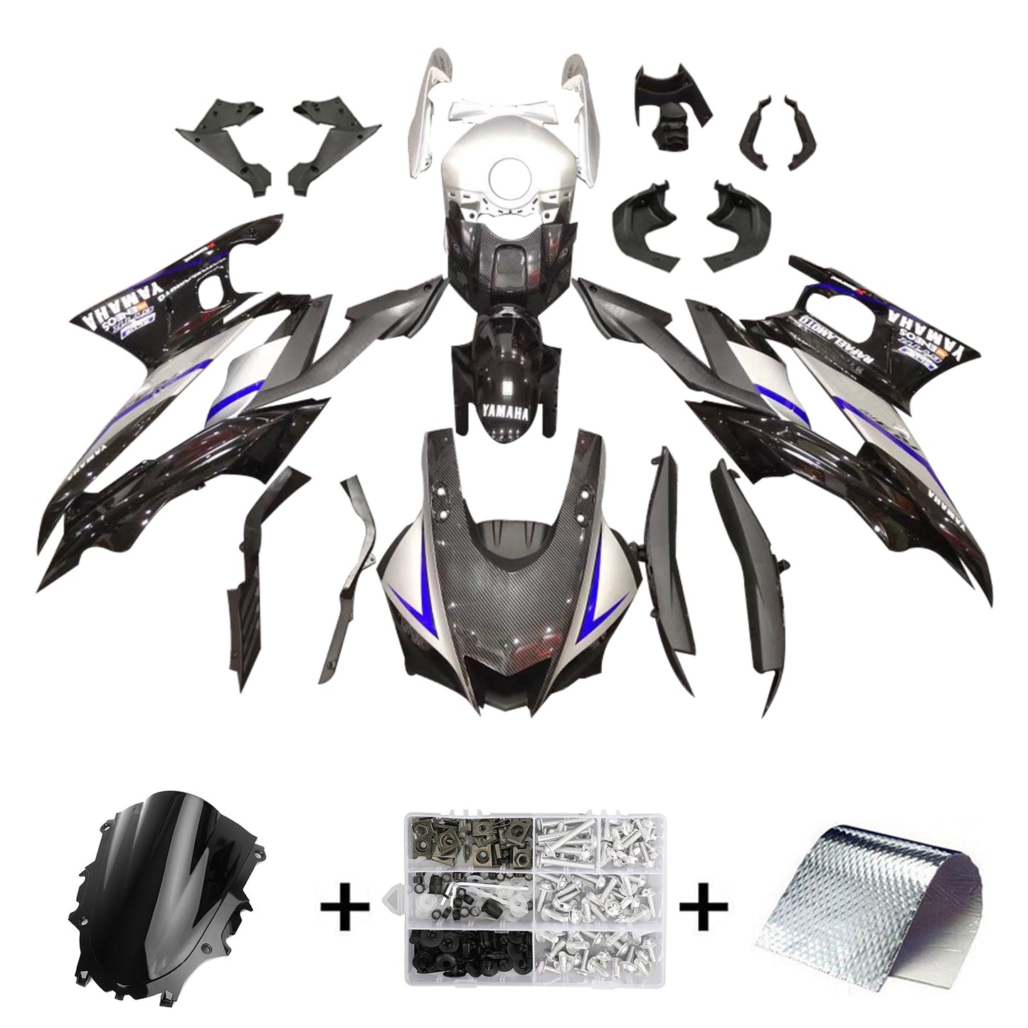 2022-2024 Yamaha YZF-R3 R25 Fairing Kit Bodywork Plastic ABS