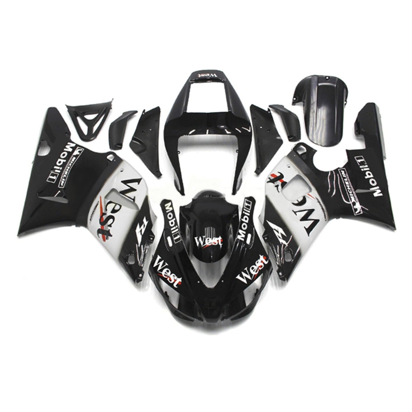 2000-2001 Yamaha YZF 1000 R1 Fairing Kit Bodywork Plastic ABS