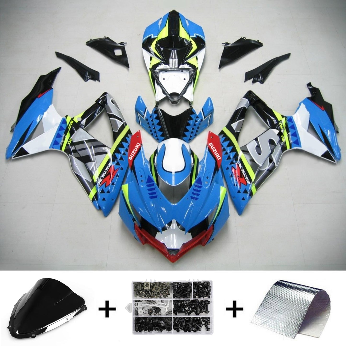 2008-2010 Suzuki GSXR 600/750 Fairing Kit Bodywork Plastic ABS K8