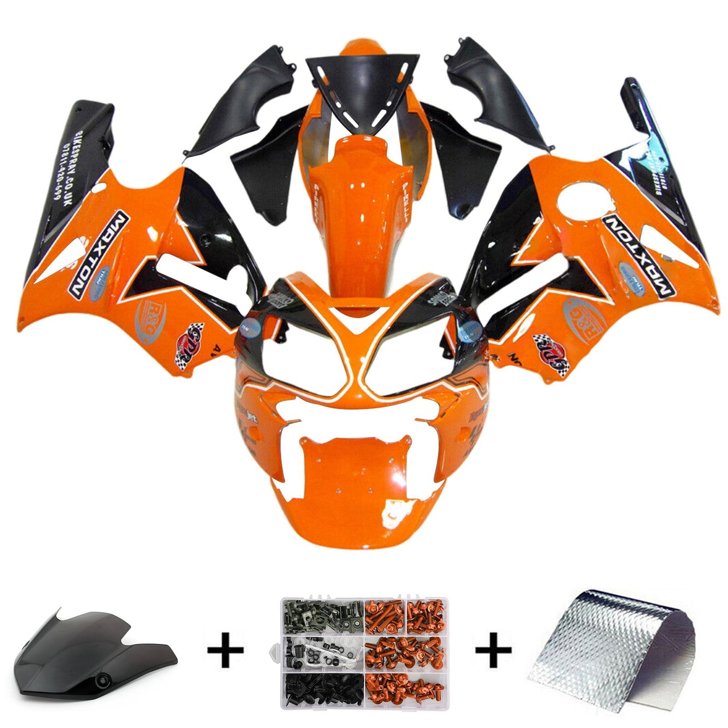 2002-2005 Kawasaki ZX12R Fairing Kit Bodywork Plastic ABS