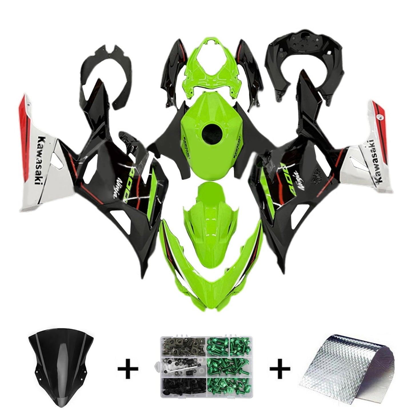 2018-2024 Kawasaki EX400 Ninja400 Fairing Kit Bodywork Plastic ABS