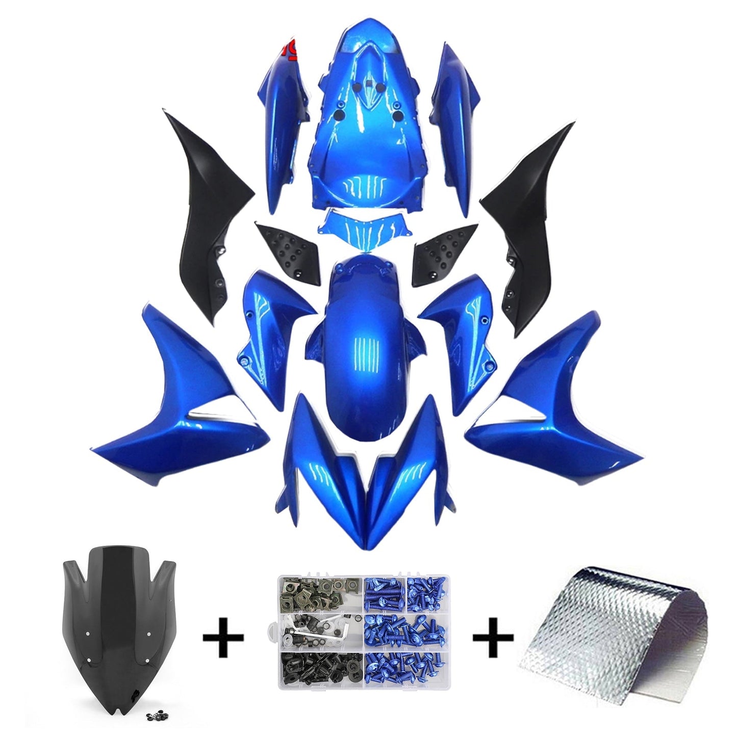 2007-2009 Kawasaki Z1000 Fairing Kit Bodywork Plastic ABS