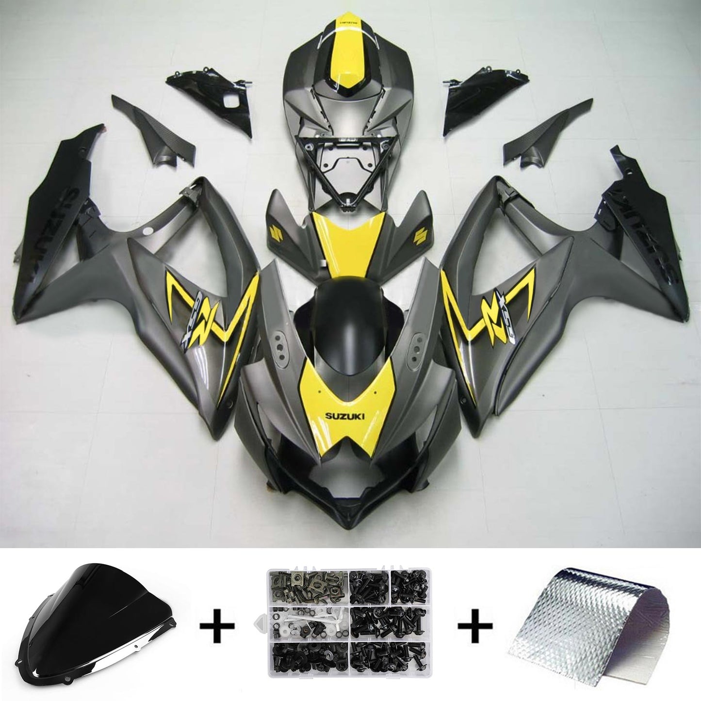 2008-2010 Suzuki GSXR 600/750 Fairing Kit Bodywork Plastic ABS K8
