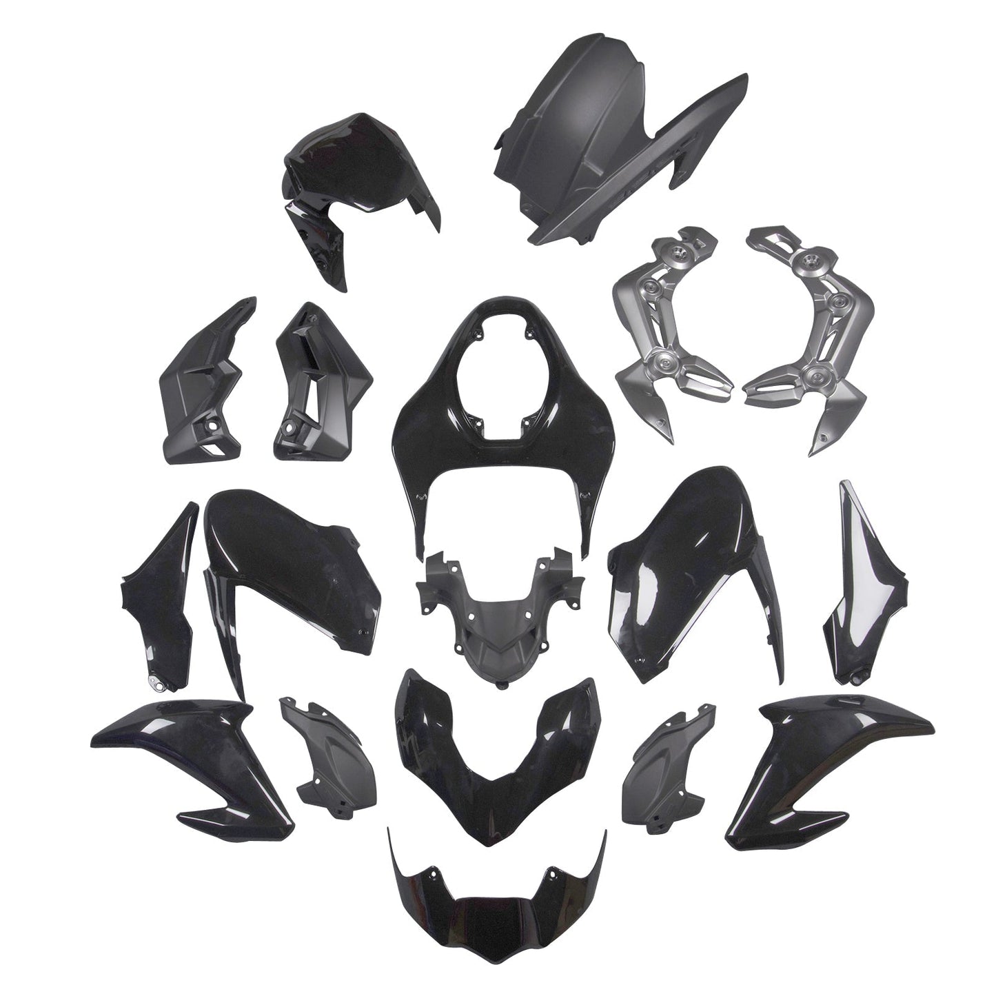 2017-2019 Fairing Fit for Kawasaki Z900 Gloss Black Injection Plastic Bodywork Generic