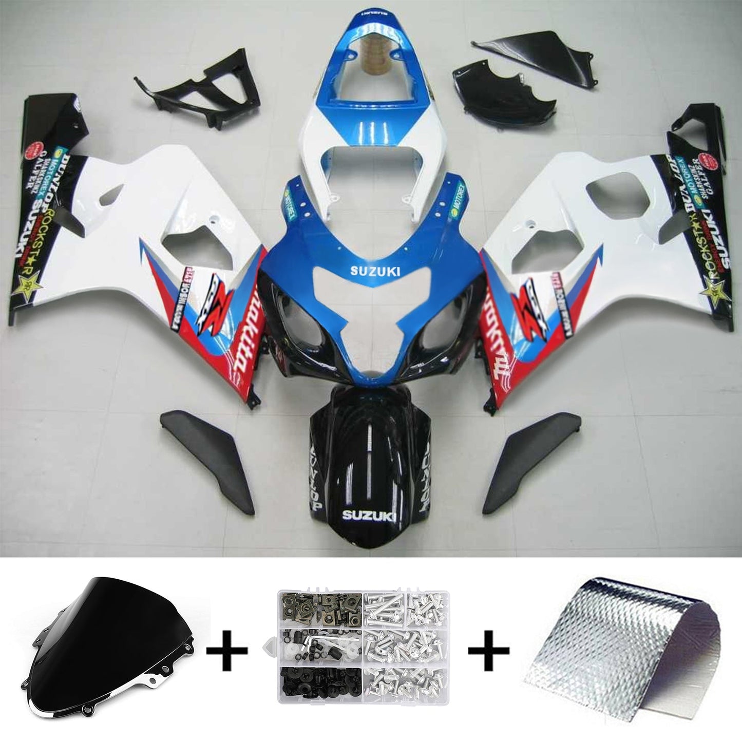 2004-2005 Suzuki GSXR 600/750 Fairing Kit Bodywork Plastic ABS