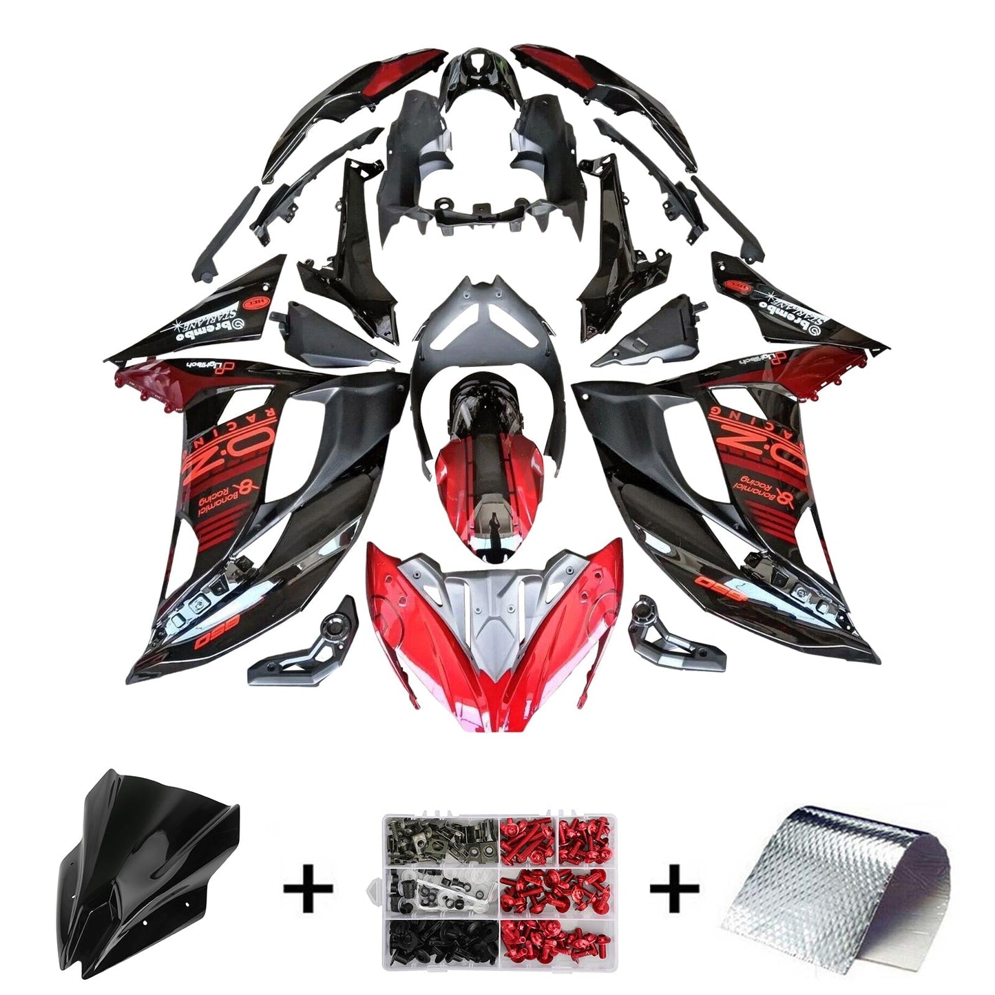 2017-2019 Kawasaki ER6F/Ninja650R Fairing Kit Bodywork Plastic ABS