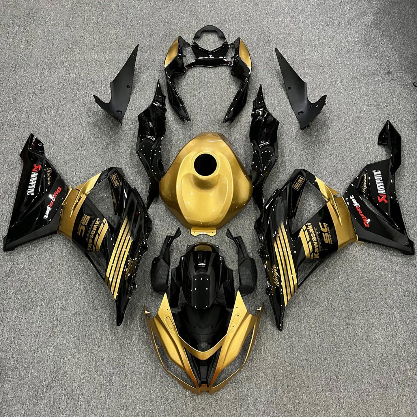 2013-2018 Kawasaki ZX6R 636 Fairing Kit Bodywork Plastic ABS