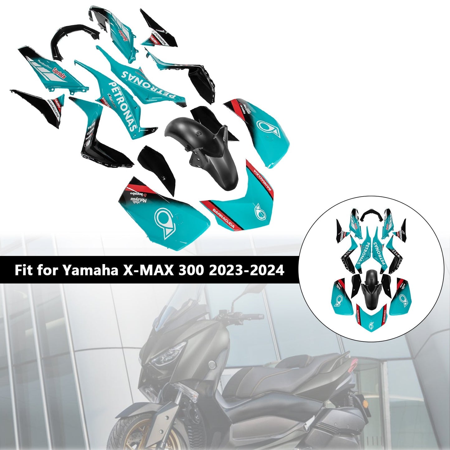 2023-2024 Yamaha X-MAX 300 XMAX Fairing Kit