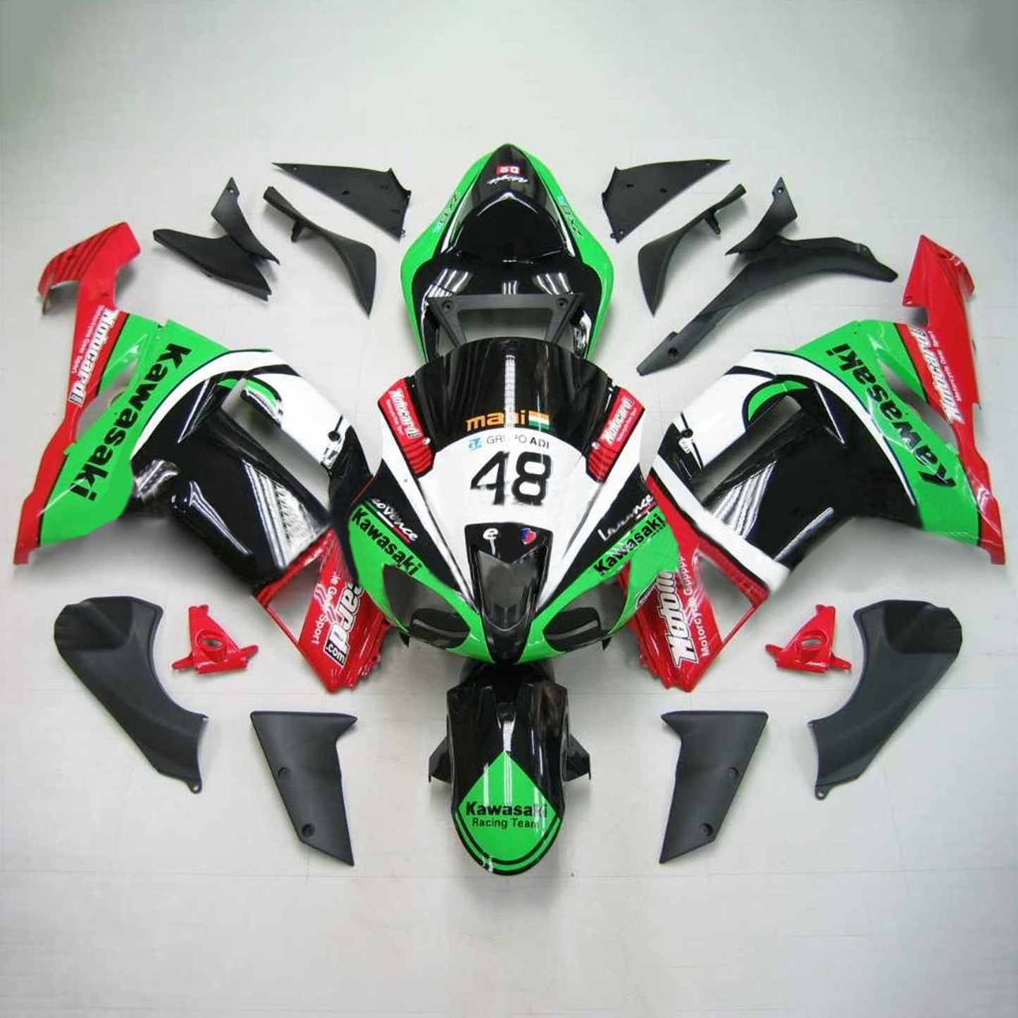 2007-2008 Fairing Kit For Kawasaki ZX6R 636 Generic