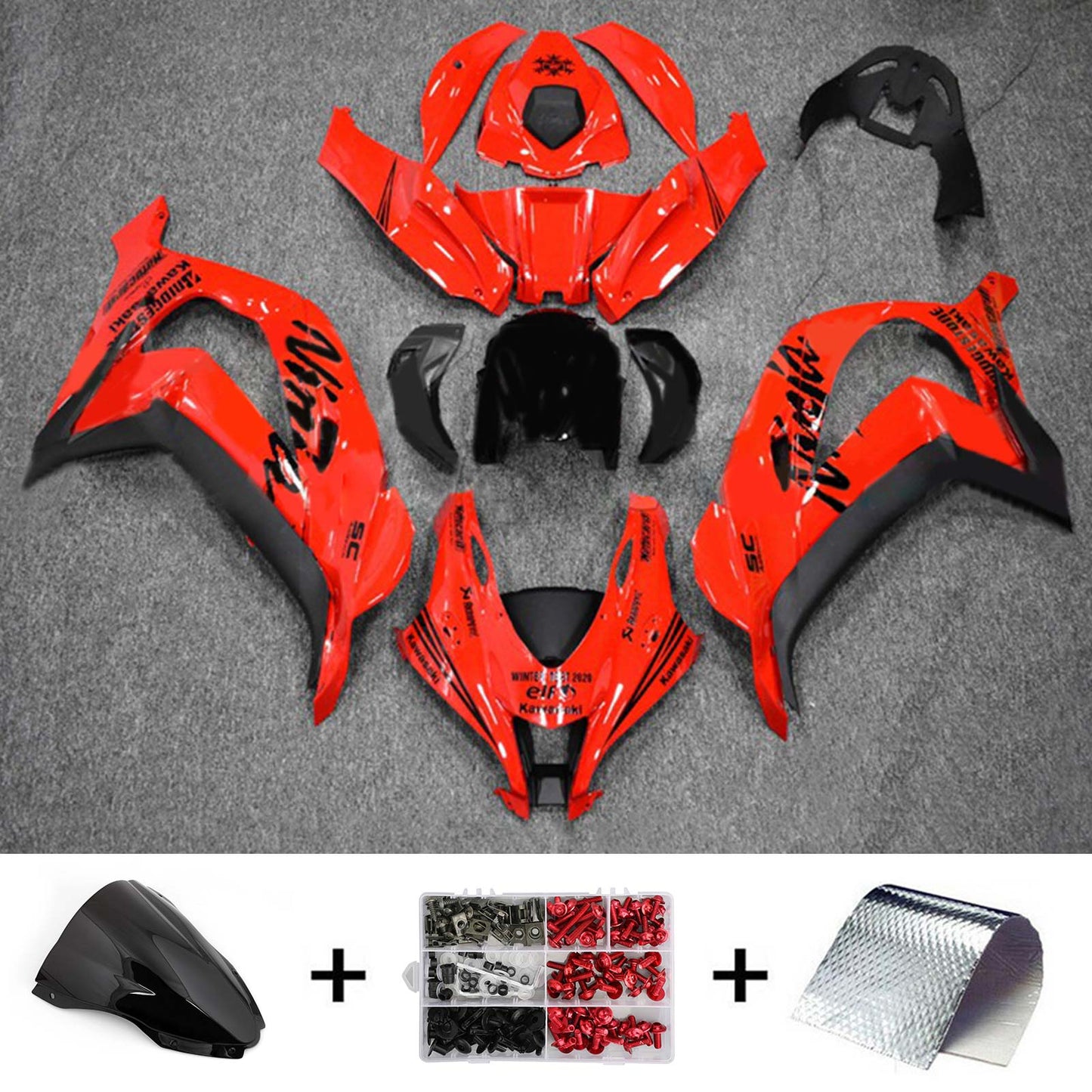 2016-2020 Kawasaki ZX10R Fairing Kit Bodywork Plastic ABS
