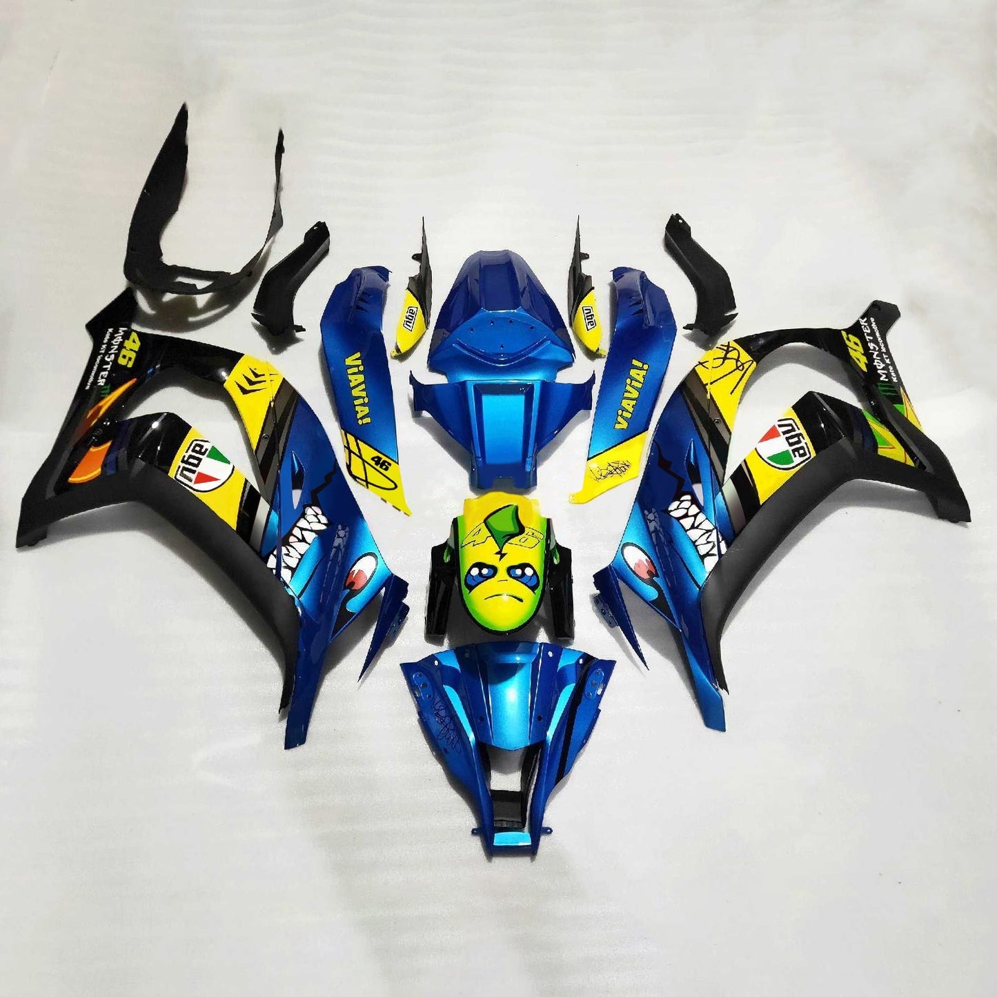 2016-2020 Kawasaki ZX10R Fairing Kit Bodywork Plastic ABS