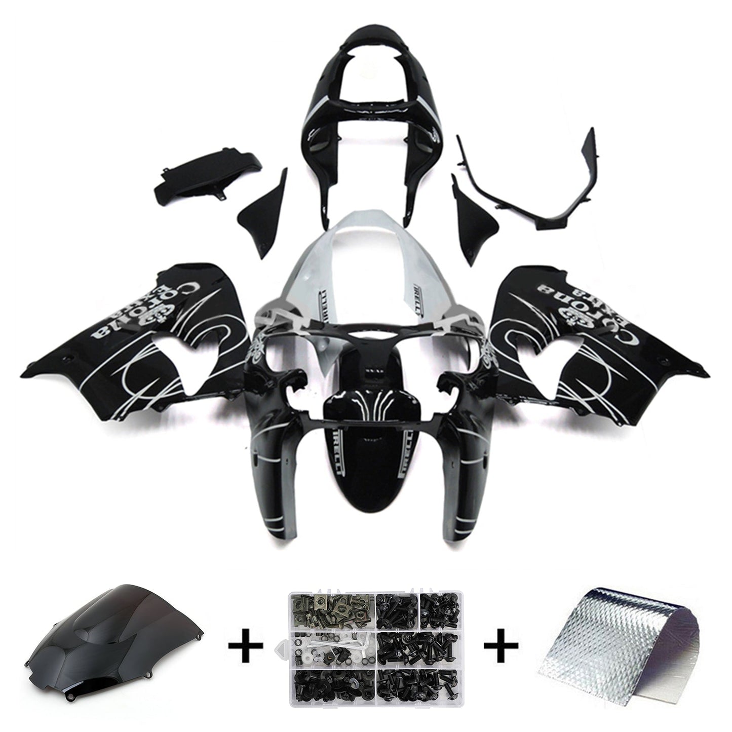 2002-2003 Kawasaki ZX9R Fairing Kit Bodywork Plastic ABS