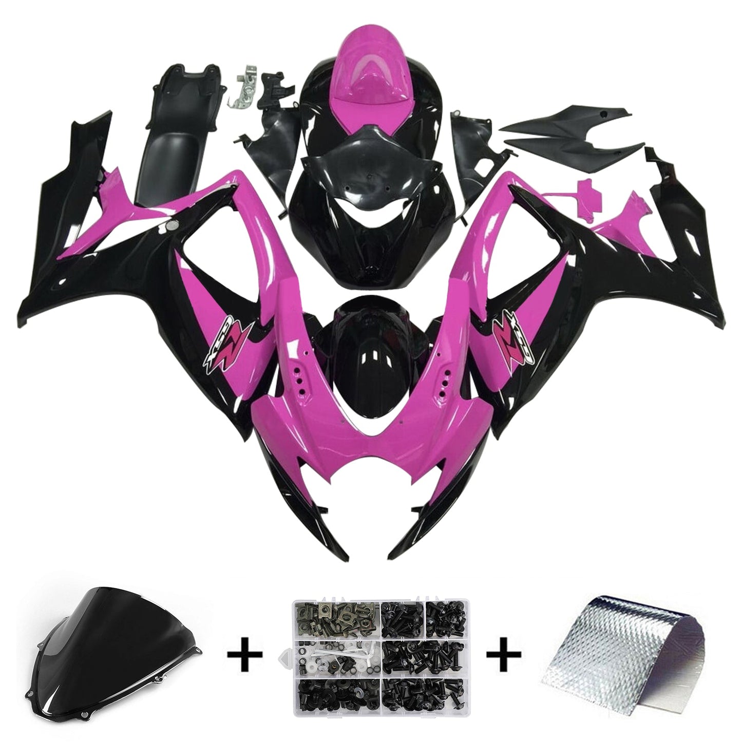 2006-2007 Suzuki GSXR 600/750 K6 Fairing Kit Bodywork Plastic ABS