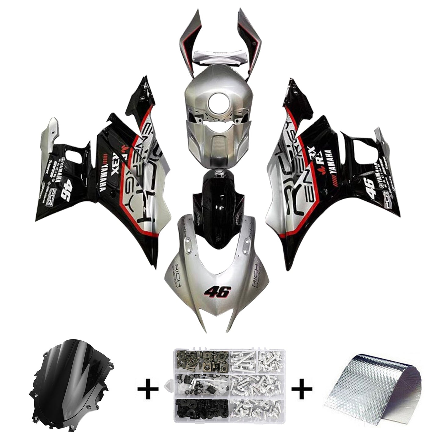 2022-2024 Yamaha YZF-R3 R25 Fairing Kit Bodywork Plastic ABS