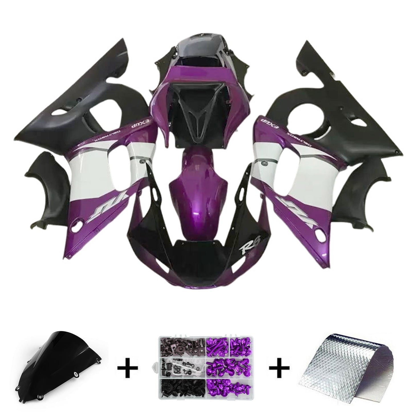 1998-1999 Yamaha YZF-R1 Fairing Kit Bodywork Plastic ABS