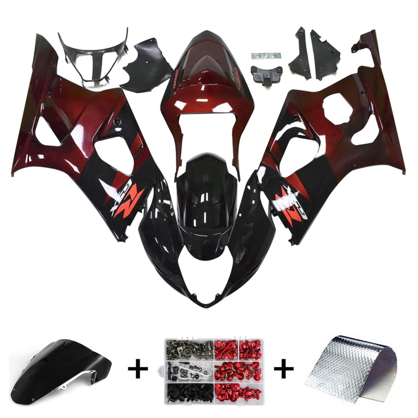 2003-2004 Suzuki GSXR1000 K3 Fairing Kit Bodywork Plastic ABS