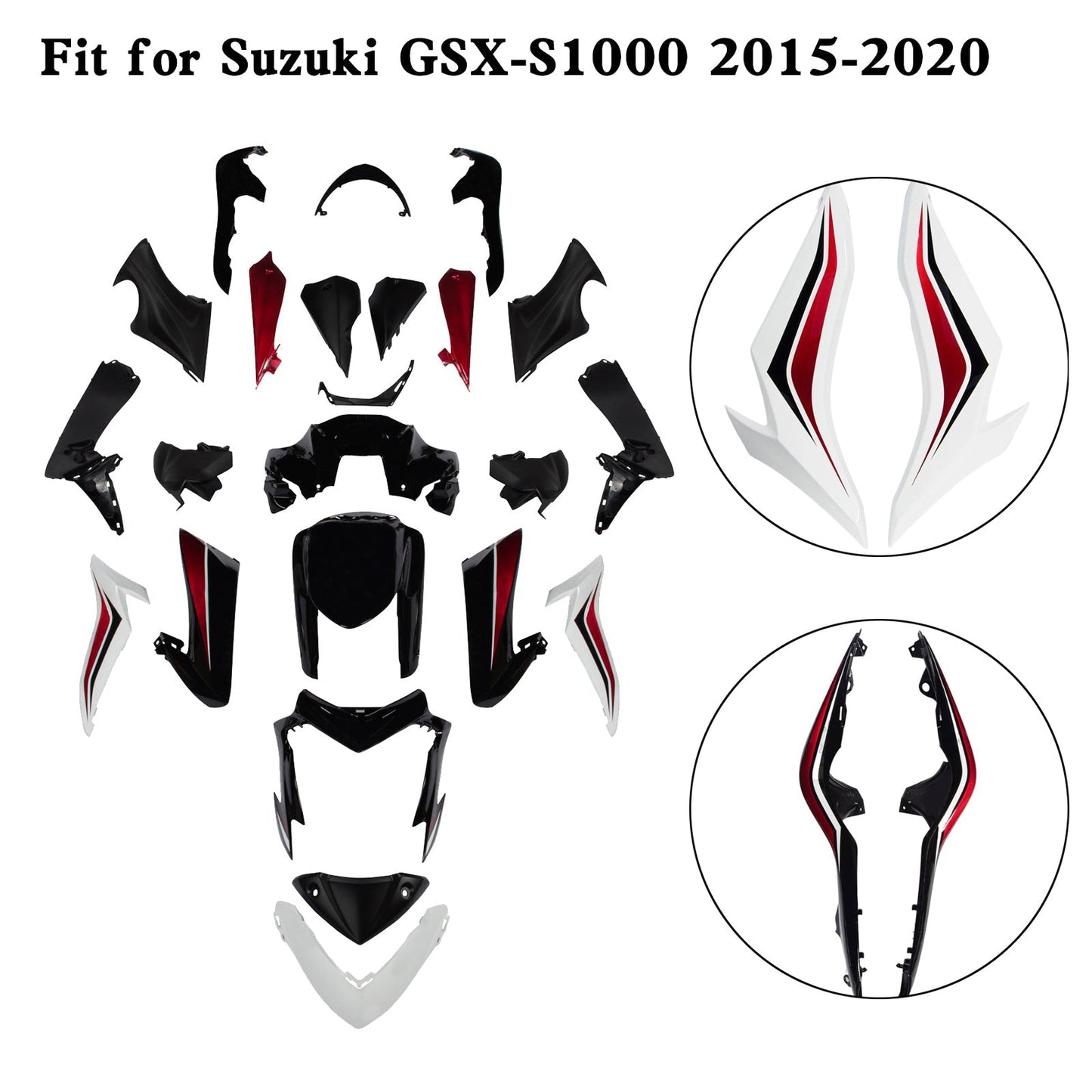 2015-2020 Suzuki GSX-S 1000 GSXS Plastic Bodywork Fairing Kit
