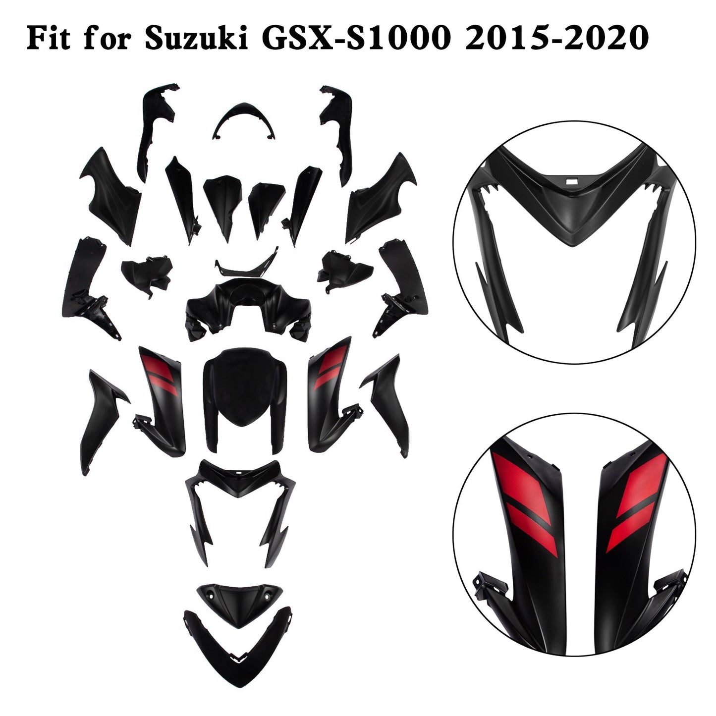 2015-2020 Suzuki GSX-S 1000 GSXS Plastic Bodywork Fairing Kit