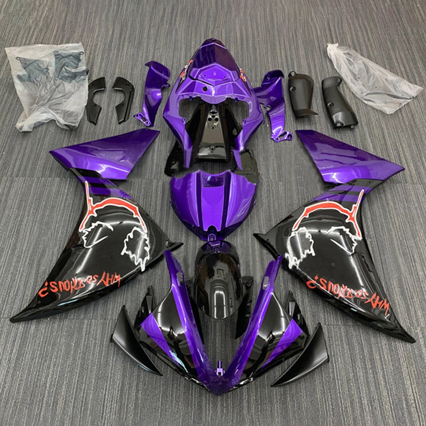 2012-2014 Yamaha YZF-R1 Fairing Kit Bodywork Plastic ABS