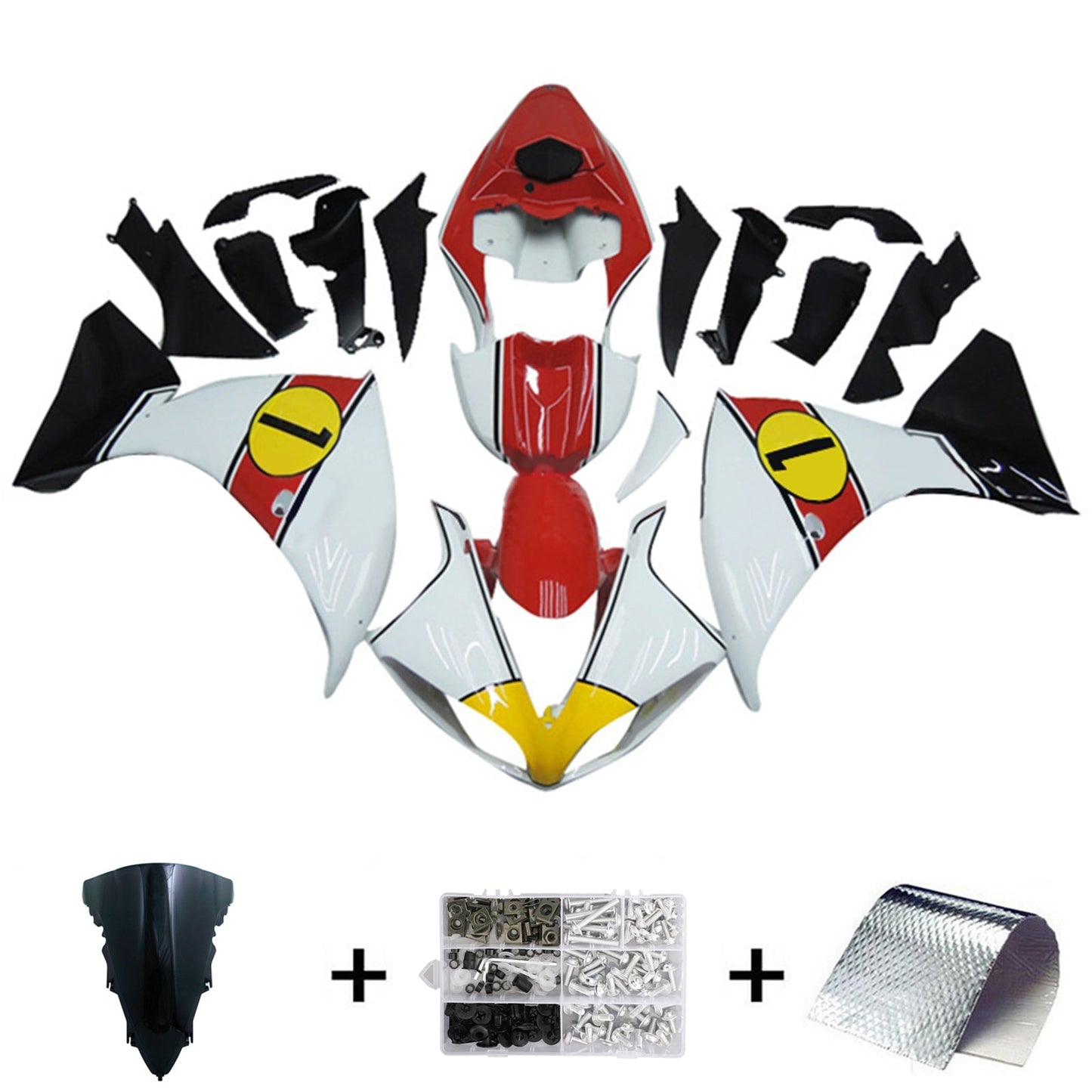 2009-2011 Yamaha YZF 1000 R1 Fairing Kit Bodywork Plastic ABS