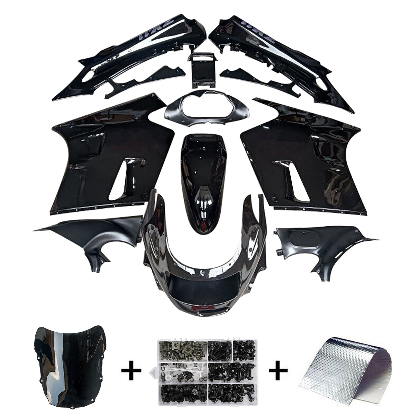 1990-1992 Kawasaki ZZR1100 Fairing Kit Bodywork ABS