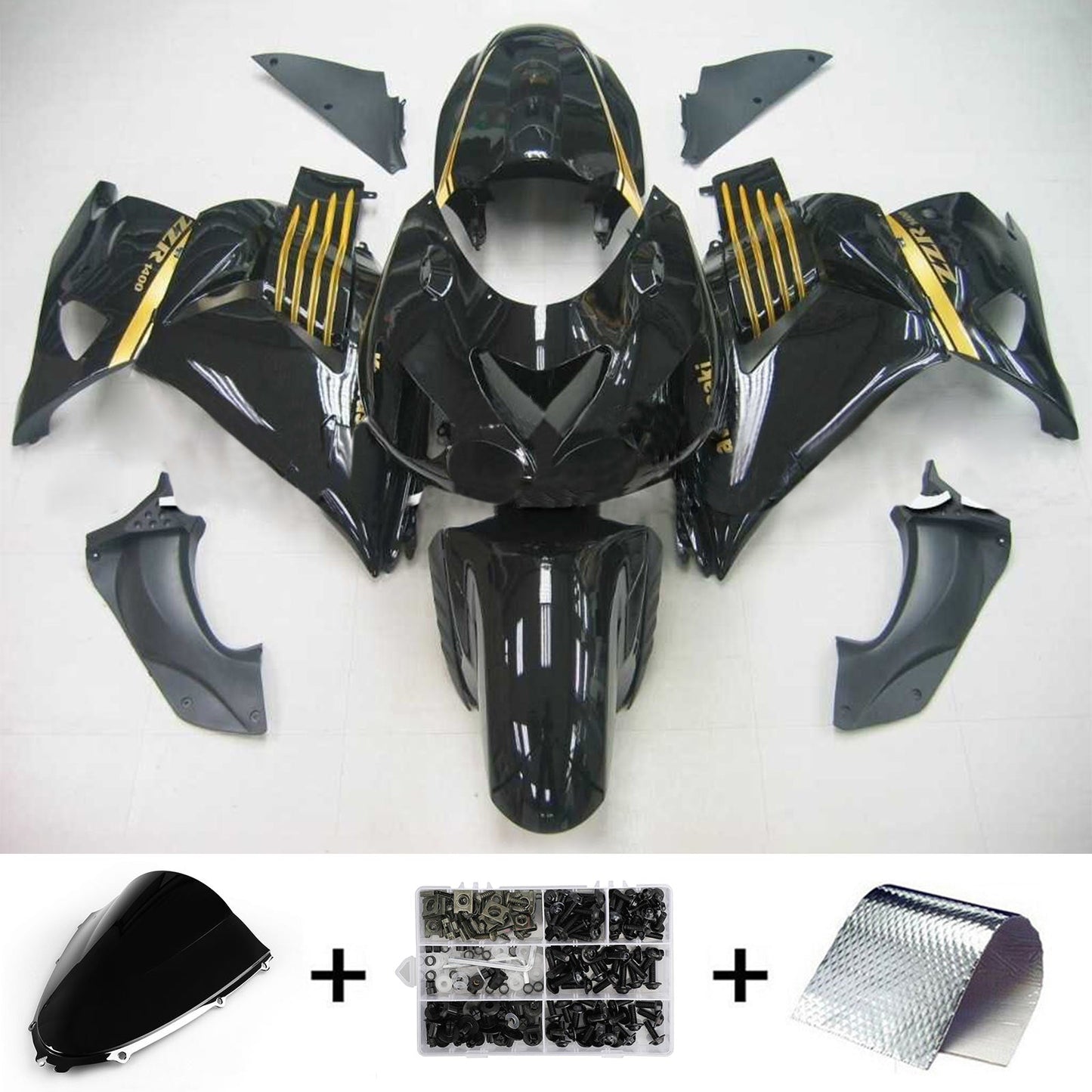 2006-2011 Kawasaki ZX14R Fairing Kit Bodywork Plastic ABS