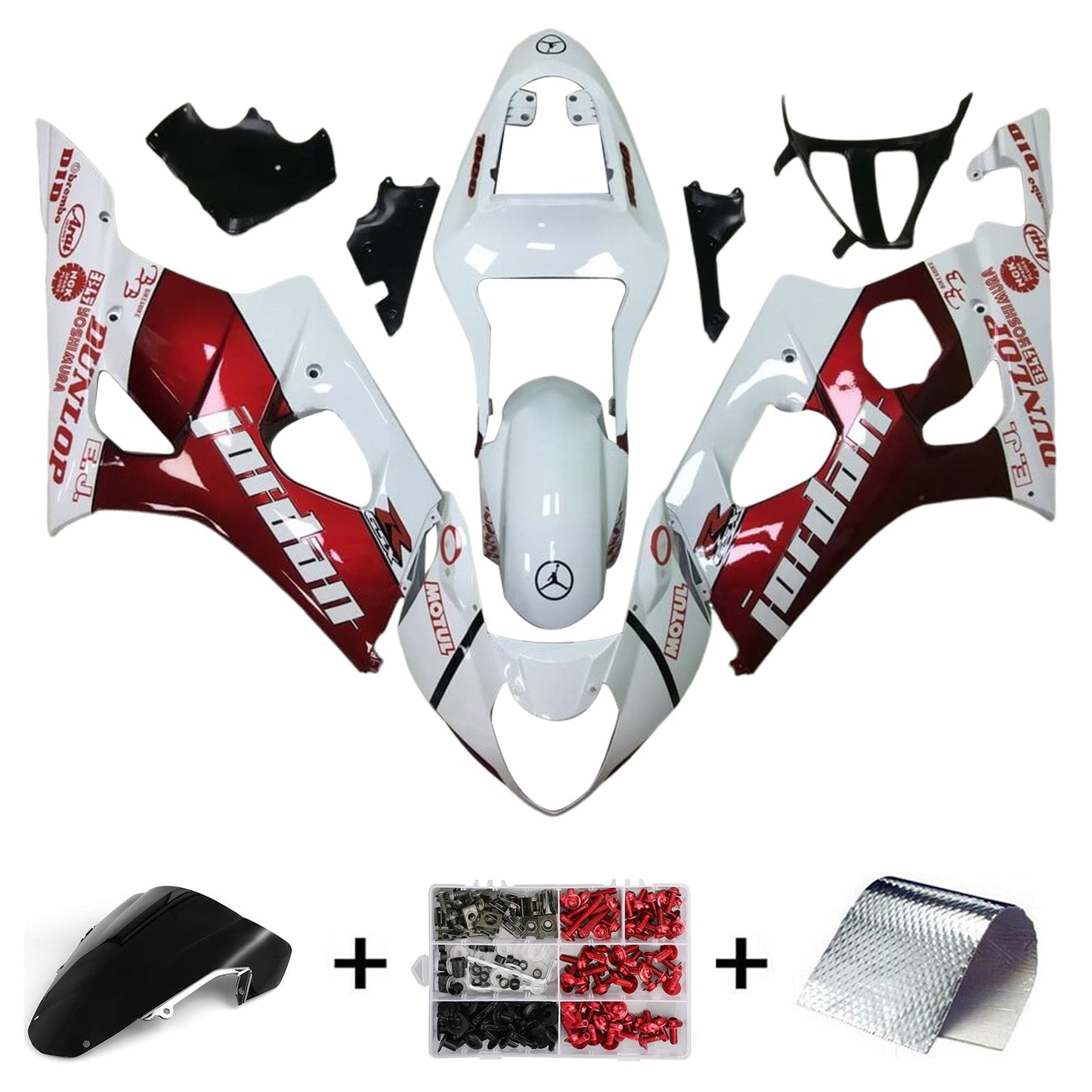 2003-2004 Suzuki GSXR1000 K3 Fairing Kit Bodywork Plastic ABS