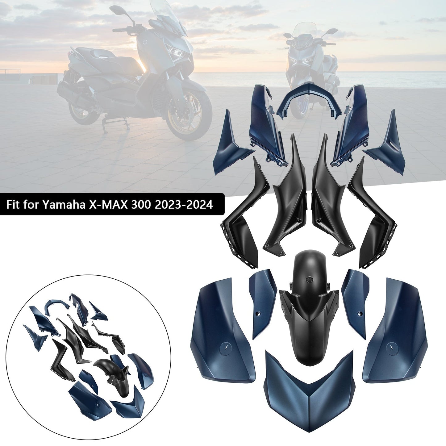 2023-2024 Yamaha X-MAX 300 XMAX Fairing Kit